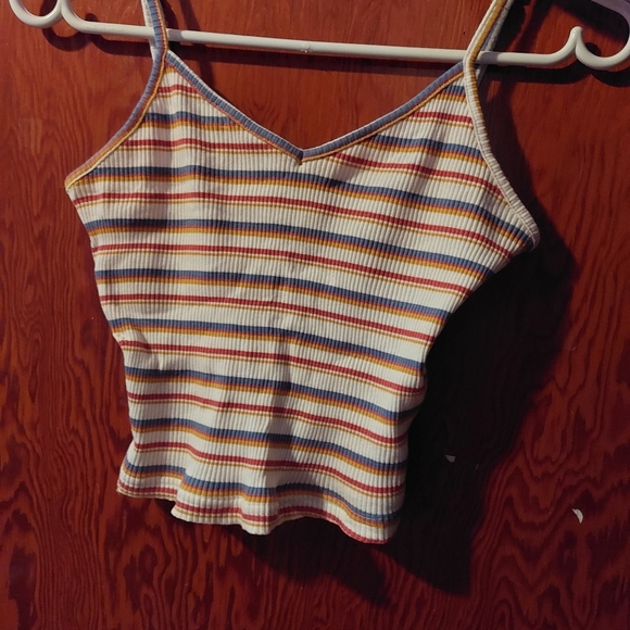 Shein cropped striped tank top size M - Picture 1 of 4